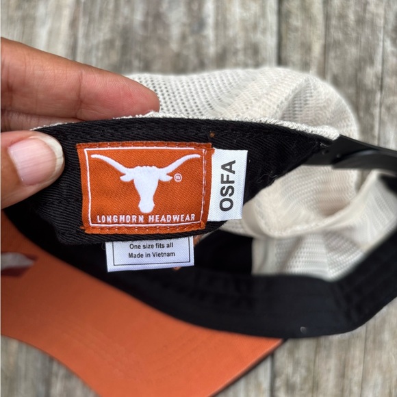 Longhorns Black and Orange Mesh Cap with adjustable strap. - Picture 5 of 5